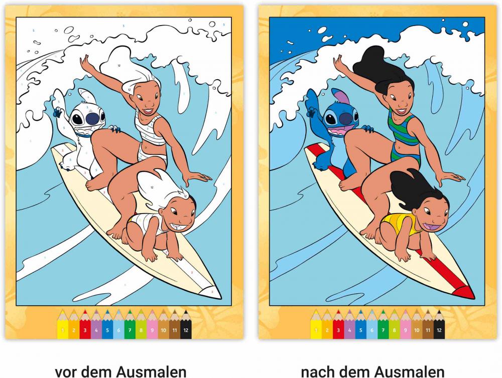 Ravensburger Buch Kreativität CreArt Malen nach Zahlen ab 7 Disney Lilo & Stitch 49864