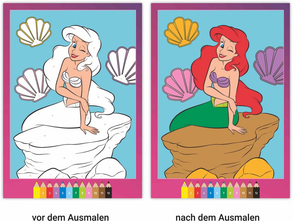 Ravensburger Buch Kreativität CreArt Malen nach Zahlen ab 5 Disney Starke Mädchen 49871