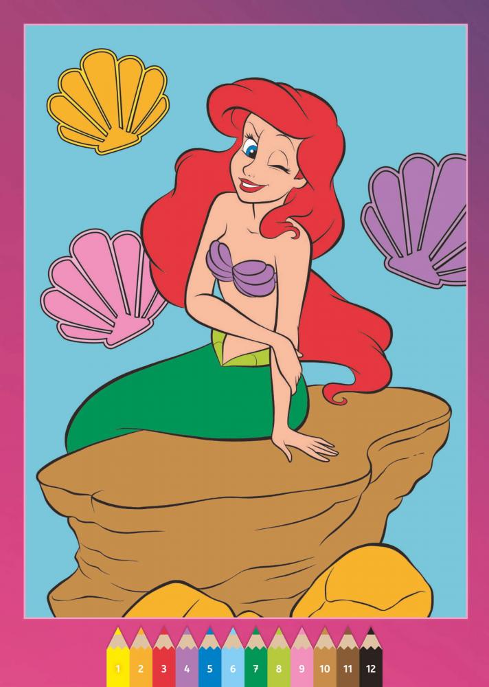 Ravensburger Buch Kreativität CreArt Malen nach Zahlen ab 5 Disney Starke Mädchen 49871