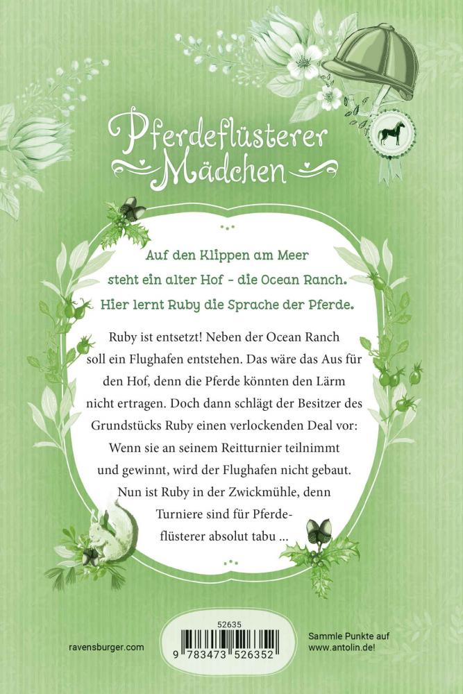 Ravensburger Buch Taschenbuch Pferdeflüsterer Mädchen Band 3 Das verbotene Turnier 52635