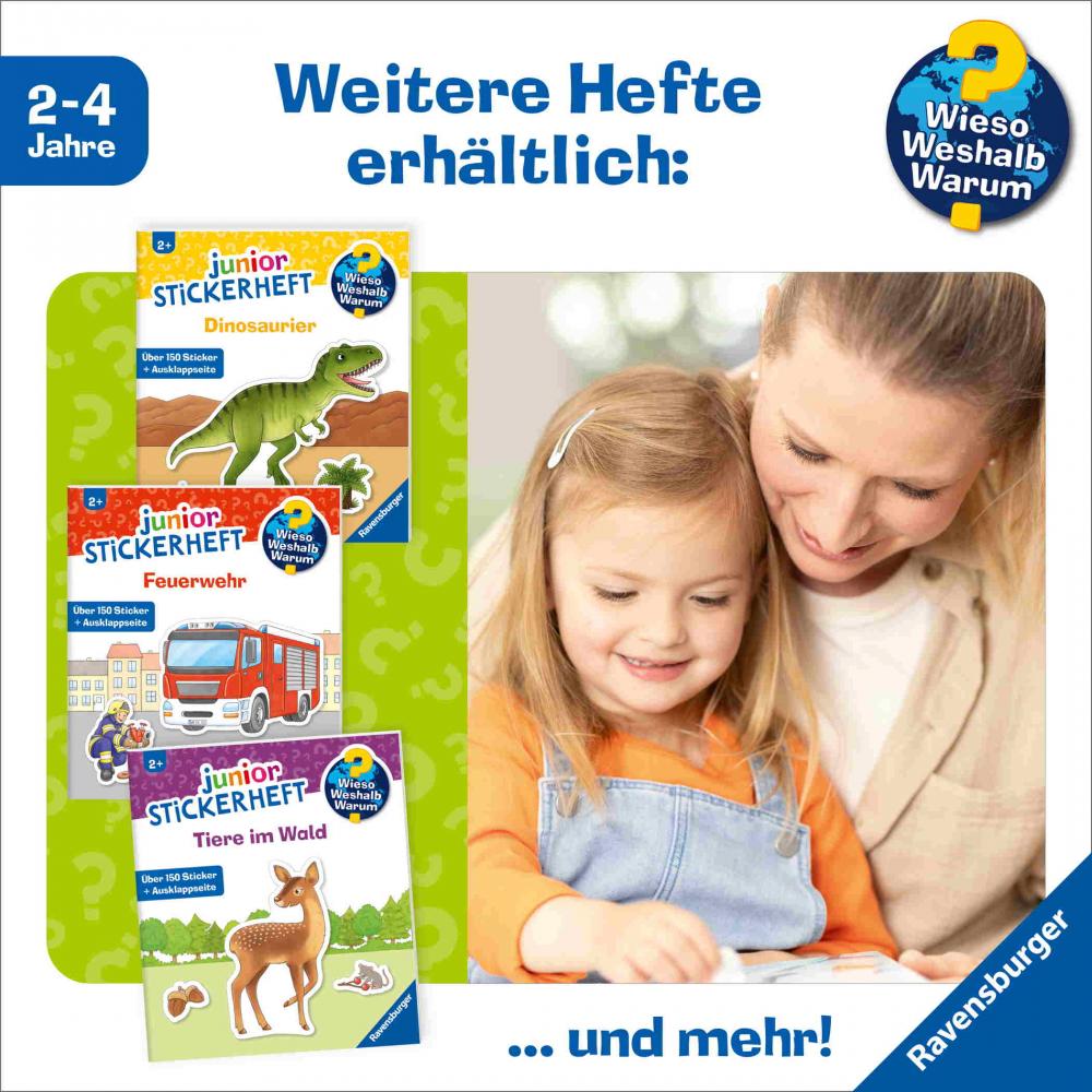 Ravensburger Buch Wieso? Weshalb? Warum? Stickerheft Junior Tiere im Wald 60108