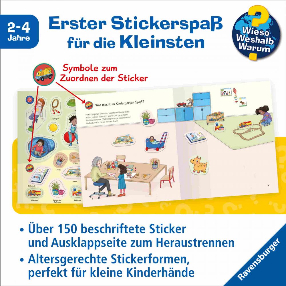 Ravensburger Buch Wieso? Weshalb? Warum? Stickerheft Junior Kindergarten 60110