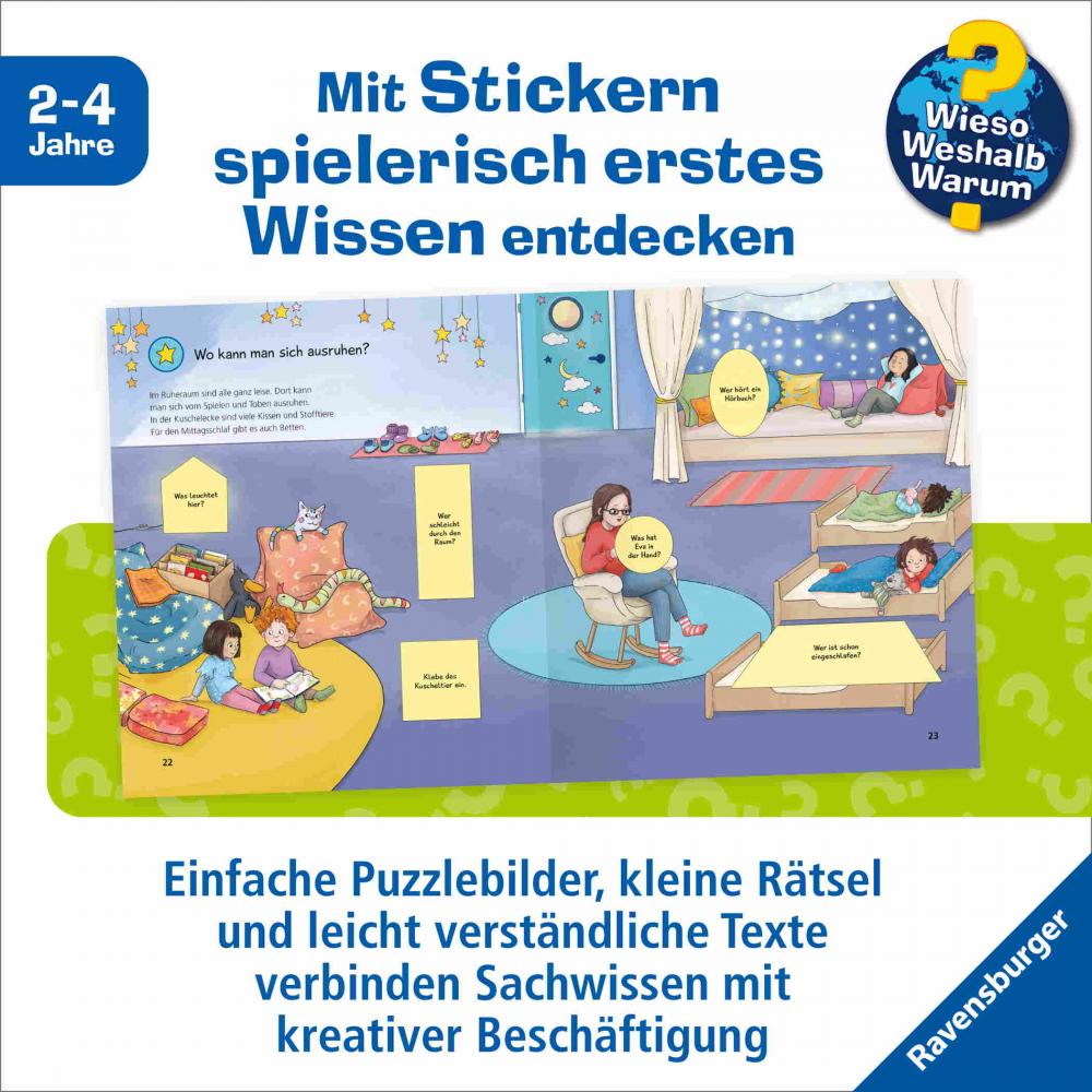 Ravensburger Buch Wieso? Weshalb? Warum? Stickerheft Junior Kindergarten 60110