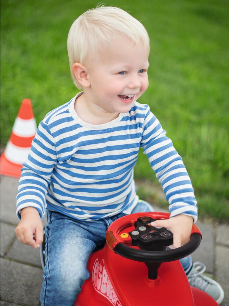 Spielwaren Express - BIG Outdoor Spielzeug Lenkrad Bobby Car Multi Sound  Wheel schwarz, rot 800056459