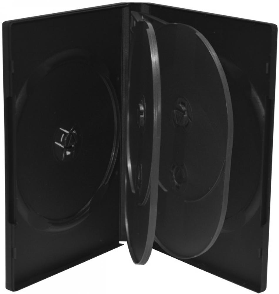 100 Mediarange DVD Hüllen 6er Box 22 mm für je 6 BD / CD / DVD schwarz