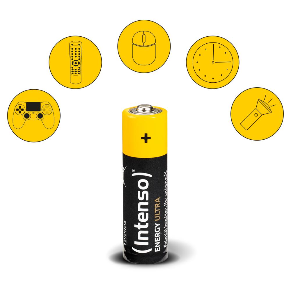 40 Intenso Energy Ultra AAA / Micro Alkaline Batterien im 40er Shrink Pack