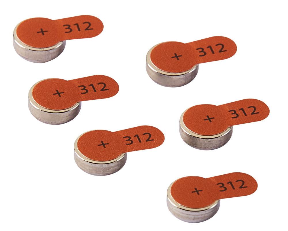 60 Intenso Energy Ultra Hearing Aid Typ 312 Zink-Luft Hörgerätebatterien im 6er Blister