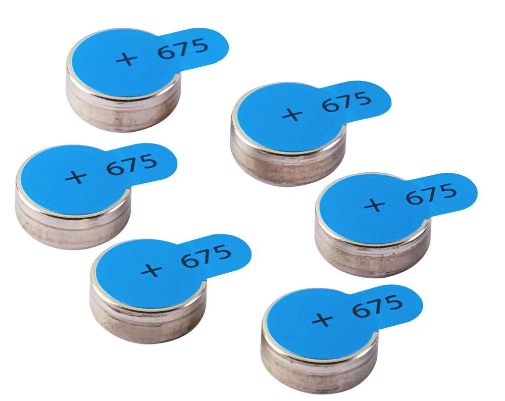 60 Intenso Energy Ultra Hearing Aid Typ 675 Zink-Luft Hörgerätebatterien im 6er Blister
