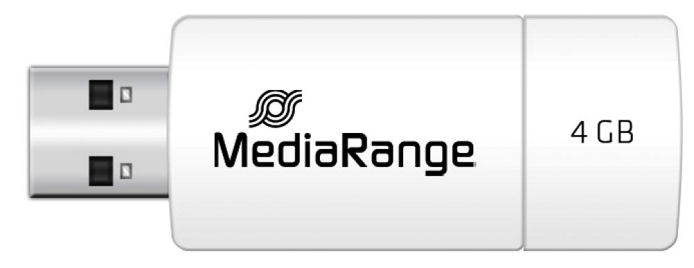 Mediarange USB Stick 4GB Speicherstick Color Edition rot