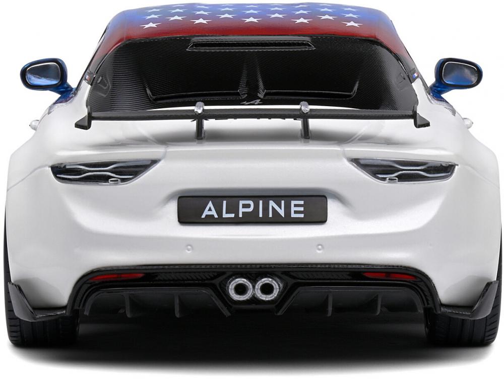Solido Modellauto Maßstab 1:18 Alpine A110R US Livery 2023 S1801627
