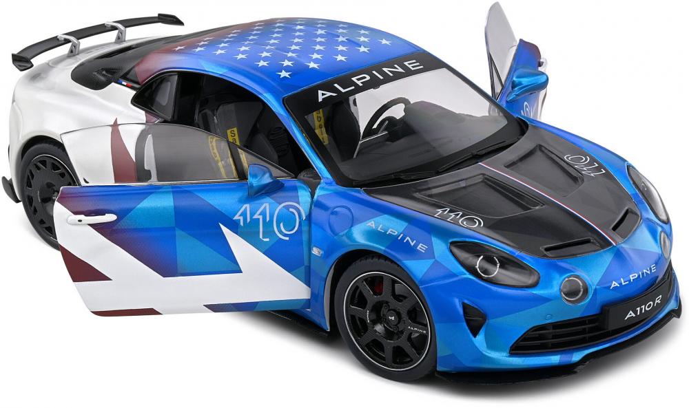 Solido Modellauto Maßstab 1:18 Alpine A110R US Livery 2023 S1801627