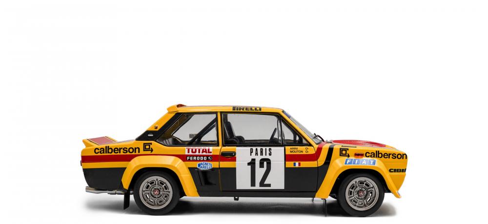 Solido Modellauto Maßstab 1:18 Fiat 131 ABARTH #12 Rally De Monte Carlo gelb 1980 S1806007