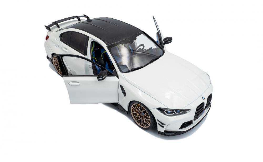 Solido Modellauto Maßstab 1:18 BMW M3 (G80) Performance Parts alpineweiß uni 2024 S1814301