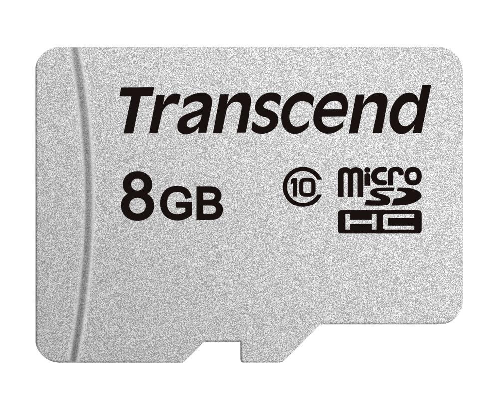 Transcend Micro SDHC Karte 8GB Speicherkarte 300S Class 10