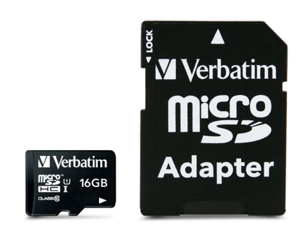 Verbatim Micro SDHC Karte 16GB Speicherkarte Premium UHS-I Class 10