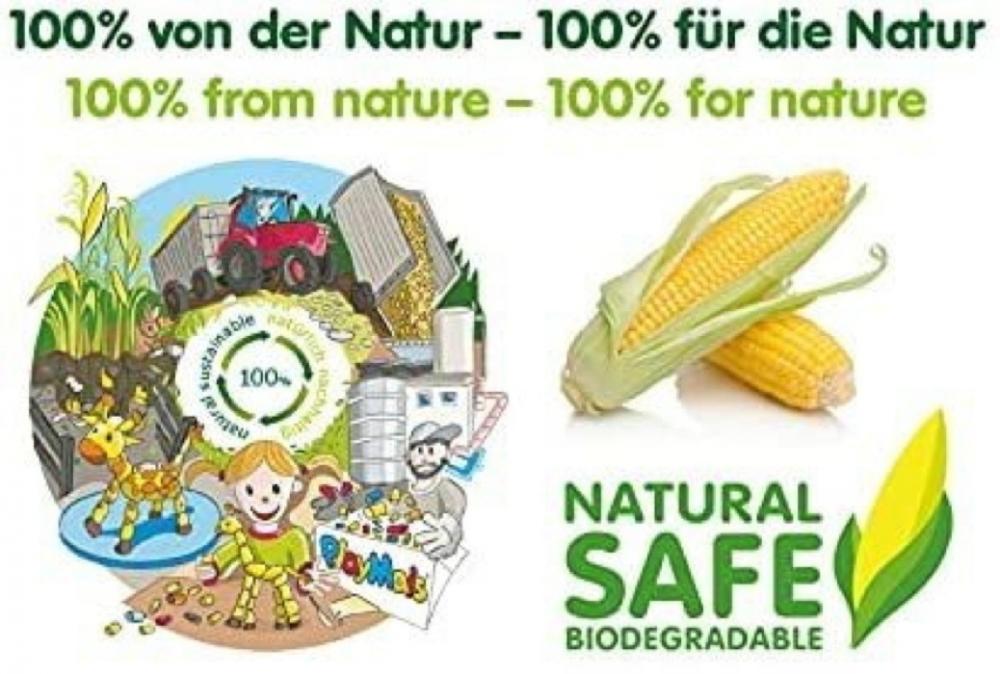 PlayMais Bastel Kreativität Eduline Classic Refill 1000 grün green ab 3 Jahren