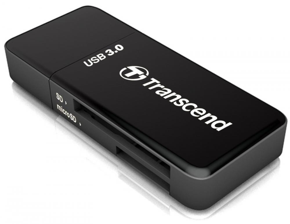 Transcend Card Reader RDF5 Micro Card SD / SDHC / SDXC UHS-I schwarz USB 3.0