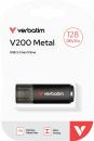 Verbatim USB Stick 128GB Speicherstick V200 Metal schwarz USB 3.2 Gen 1