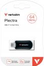 Verbatim USB Stick 64GB Speicherstick Plectra schwarz Typ C USB 3.2 Gen 1