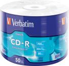100 Verbatim Rohlinge CD-R 80Min 700MB 52x Shrink