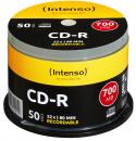 50 Intenso Rohlinge CD-R 80Min 700MB 52x Spindel