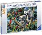 500 Teile Ravensburger Puzzle Koalas im Baum 14826