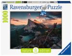 1000 Teile Ravensburger Puzzle Nature Edition Abends in den Rocky Mountains 15011
