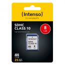 Intenso SDHC Karte 8GB Speicherkarte Class 10