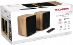 Thomson Bluetooth Regallautsprecher Cosy Range WS602DUO Holz braun TH387872