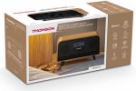 Thomson Bluetooth Radiowecker RT850BT Retro-Eleganz schwarz Holz TH388916