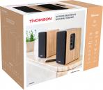 Thomson Bluetooth 2 Regallautsprecher Home WS902DUO Holz braun TH390018