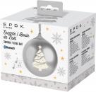 Bigben Bluetooth portabler Lautsprecher EPOK Leuchtende Weihnachtskugel siber AU390124