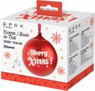 Bigben Bluetooth portabler Lautsprecher EPOK Leuchtende Weihnachtskugel rot AU390155