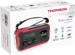 Thomson Notfallradio RT280R Solar Taschenlampe Powerbank rot TH390667