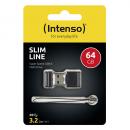 Intenso USB Stick 64GB Speicherstick Slim Line USB 3.2