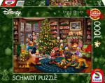 1000 Teile Schmidt Spiele Puzzle Thomas Kinkade Disney Mickey & Minnie Trimming The Tree 58047