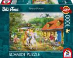 1000 Teile Schmidt Spiele Puzzle Thomas Kinkade KIDDINX Bibi & Tina Spaß auf dem Martinshof 58425