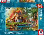 1000 Teile Schmidt Spiele Puzzle Wassermühle im Herbst 58881