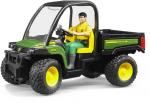 Bruder Spielfahrzeug Landwirtschaft Bauernhof John Deere Gator XUV 855D mit Fahrer 02490