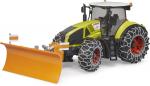 Bruder Spielfahrzeug Landwirtschaft Traktor Claas Axion 950 mit Schneeketten und Räumschild 03018