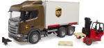 Bruder Spielfahrzeug Nutzfahrzeug LKW Scania Super 560R UPS Logistik LKW mit Mitnahmestapler 03582