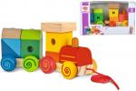 Eichhorn Kleinkindwelt Zug mit Sound und Anhänger mit Bausteinen, 100003453