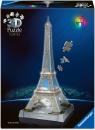 216 Teile Ravensburger 3D Puzzle Iconics Bauwerk Eiffelturm mit Licht 12008024