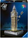 216 Teile Ravensburger 3D Puzzle Iconics Bauwerk Big Ben mit Licht 12008025