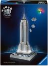216 Teile Ravensburger 3D Puzzle Iconics Bauwerk Empire State Building mit Licht 12008026