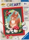 Ravensburger Malen nach Zahlen CREART mit Gips gießen Liebes Eichhörnchen 12023068