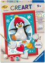 Ravensburger Malen nach Zahlen CREART mit Gips gießen Fröhlicher Pinguin 12023159