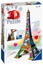 216 Teile Ravensburger 3D Puzzle Bauwerk Eiffelturm Love Edition 11183