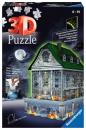 216 Teile Ravensburger 3D Puzzle Bauwerk Gruselhaus bei Nacht 11254
