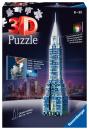 216 Teile Ravensburger 3D Puzzle Bauwerk Chrysler Building bei Nacht 12595